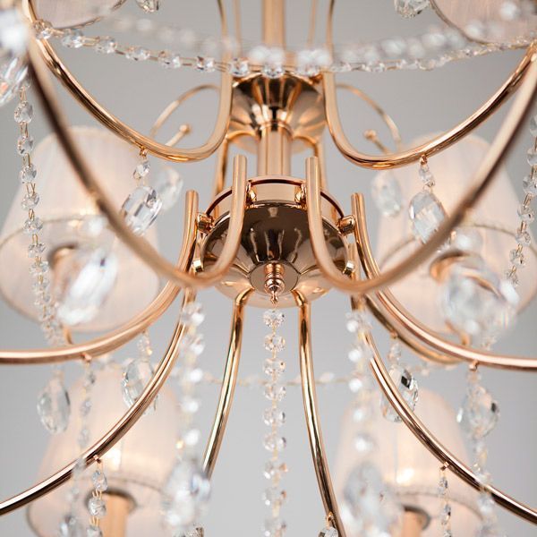 Люстра підвісна Strotskis Emiliana 12x40 Вт E14 білий/золото 10087/12 