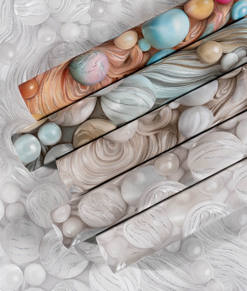 Шпалери вінілові на паперовій основі Слов'янські шпалери Expromt Галактика 5877-03 1,06x10,05 м