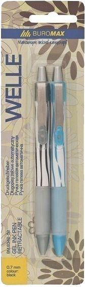 Набор ручек гелевых Buromax 2 шт. Welle BM.8342 черный 