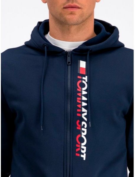 Джемпер Tommy Hilfiger FLEECE ZIP UP HOODY S20S200281401 р. XL темно-синій