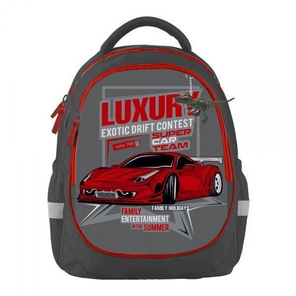 Рюкзак школьный Bagland Butterfly Люкс серый суб.902 (56591)