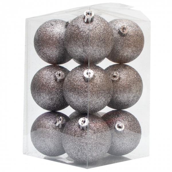 Набор елочных шаров Девилон 251178 d60 мм 12 шт./уп. 