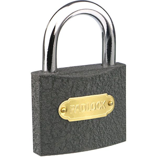 Замок навісний 63 мм сірий відкритий (амбарний) HG360