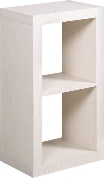 Полка декоративная Inteo Кубус МИКС 1х2 (3D HDF) 438x792x290 мм вудлайн кремовый 