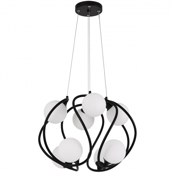 Светильник Hopfen 8x40 Вт G9 черный Balle PD 8 BK 