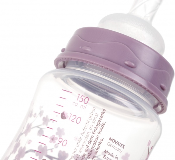 Бутылочка BABY-NOVA для кормления 150 мл фиолетовая