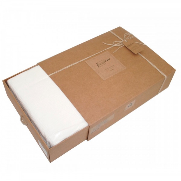 Комплект постільної білизни Muslin White 2.0 білий SoundSleep 