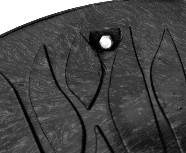 Люк канализационный POLYMERGRAD 670 мм садовый с замком черный