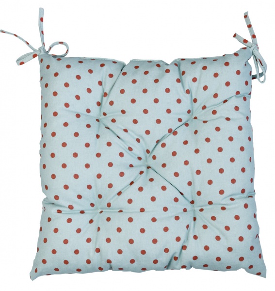 Подушка на стул Джульета 40х40 горошек Прованс