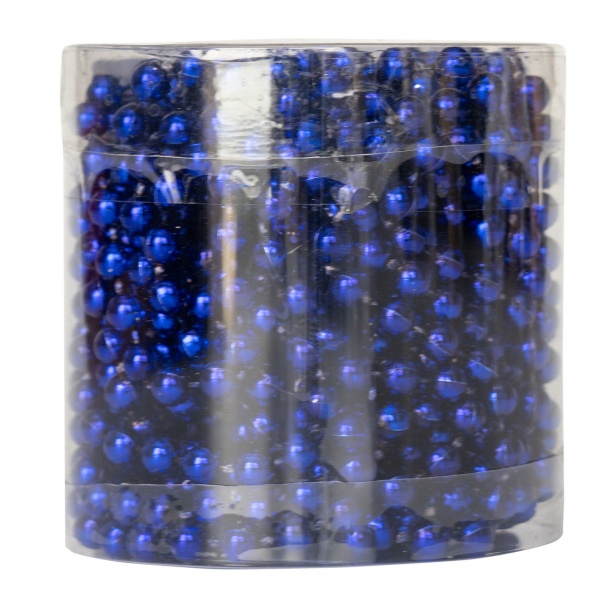 Бусы для елки 6 м 251956 6 мм синий