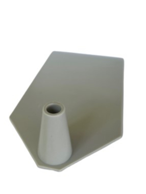 Подставка для трубки Ø9 мм серая 3 шт. 