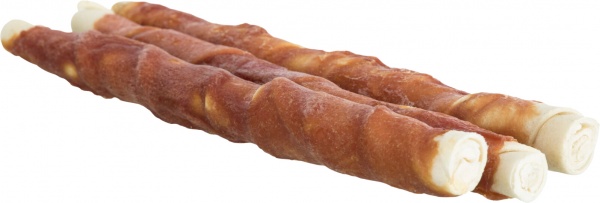 Лакомство Trixie палочка для чистки зубов Denta Fun натуральная кожа 28 см 250 г 3 шт 31374