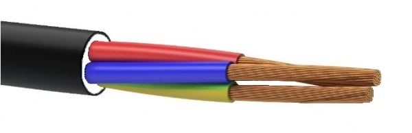 Кабель силовой с заполнителем многожильный HausMark H05VV-F 2,5 медь 