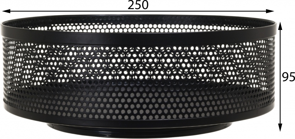 Полиця Flamberg Premium з обертом Vento 25х9.5 см чорний DS19056BK