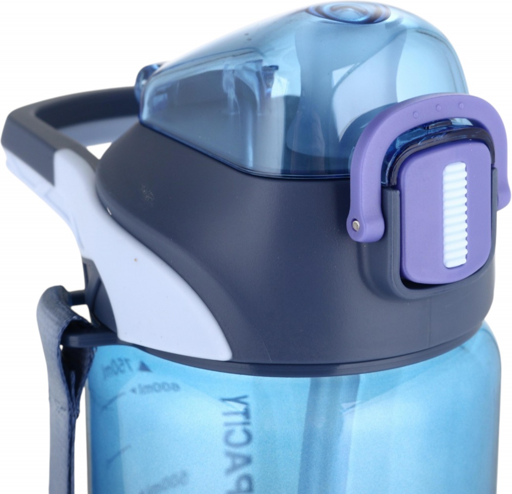 Пляшка для води SELIYA 750 мл з соломинкою колір в асортименті