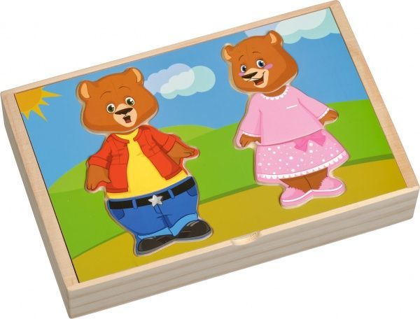 Набір Іграшки з дерева Два ведмеді