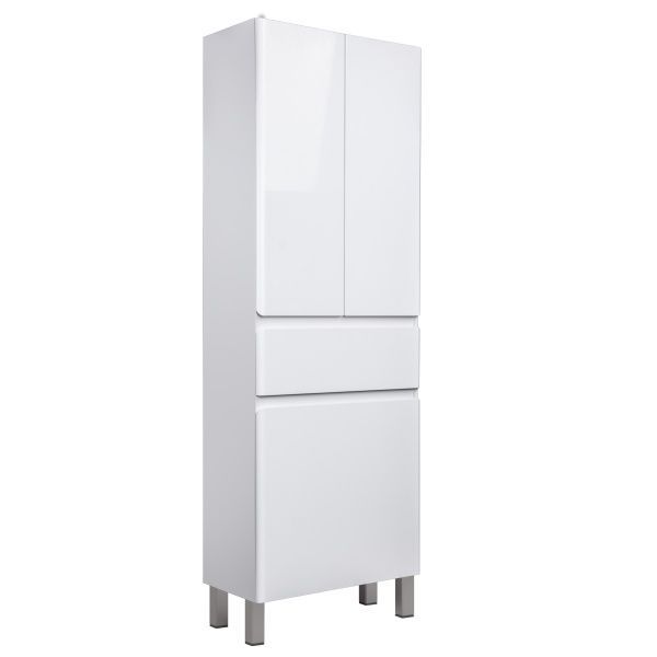 Шафа для ванної кімнати Мойдодир Палермо П-66к з кошиком для білизни