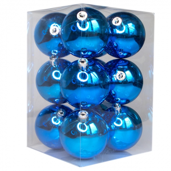 Набор елочных шаров Девилон 251048 d60 мм 12 шт./уп. 