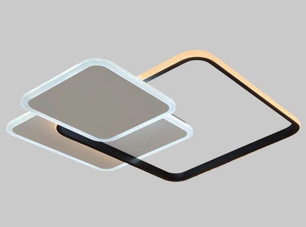 Світильник світлодіодний Hopfen з пультом ДК 80 Вт білий 3000-6500 К RHOMBUS 80 BW 