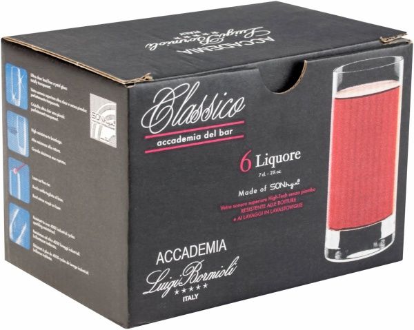 Набор рюмок Classico 70 мл 6 шт. Luigi Bormioli