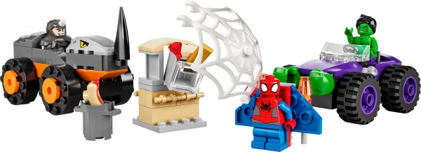 Конструктор LEGO Super Heroes Marvel Схватка Халка и Носорога на грузовиках 10782