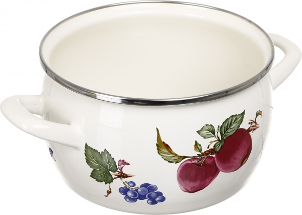 Кастрюля с крышкой Фрукты 16 см 2.4 л Принц Металл 362149 Metrot