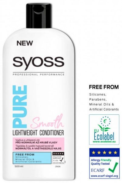 Кондиціонер Syoss Pure Smooth для нормального та густого волосся 500 мл