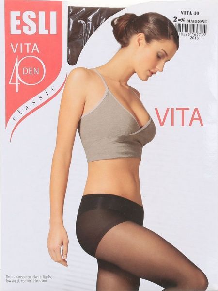 Колготки женские ESLI Vita Vita 40 den marrone р. 2 коричневый 