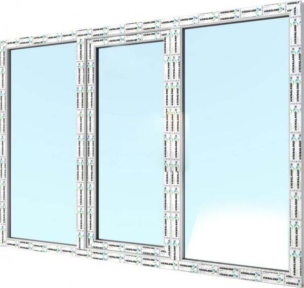 Окно поворотно-откидное VIKNALAND В 58 2050x1400 мм правое 