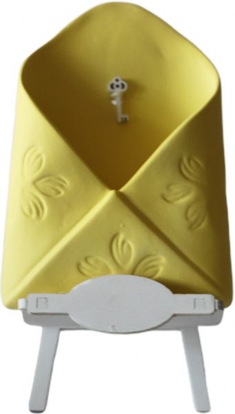 Конверт керамічний декоративний жовтий Дон Пион