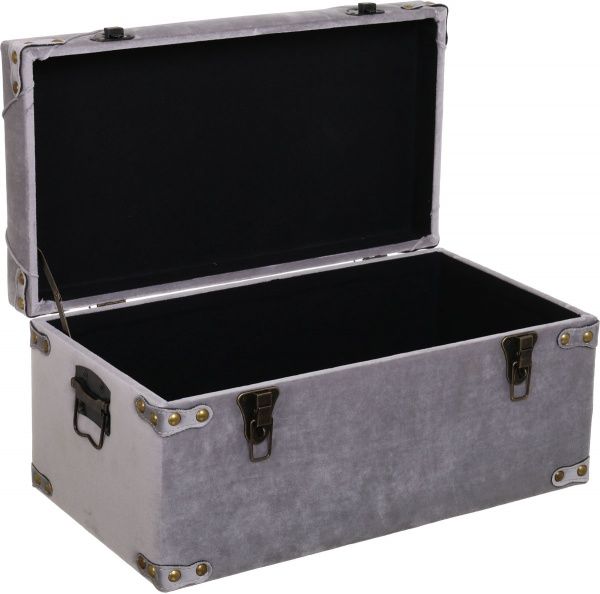 Скриня-пуф Art&Crafts Велюр димчатий 57х30х29 см 