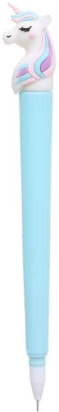 Ручка гелевая Голубой единорог 