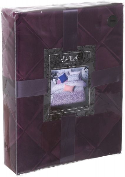 Комплект постільної білизни Pink leather D сімейний рожевий із сірим La Nuit 