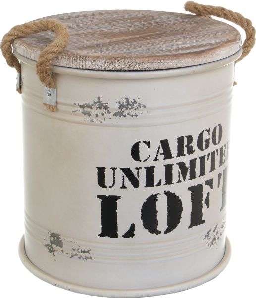 Бочка декоративна Cargo Loft білий YA11185M 