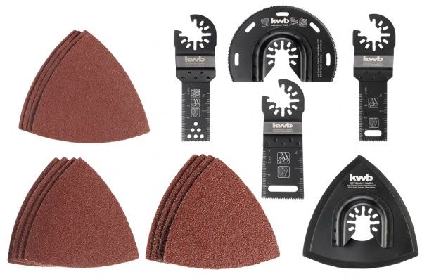 Набор полотен для мультиинтструмента KWB 17 шт. 708950