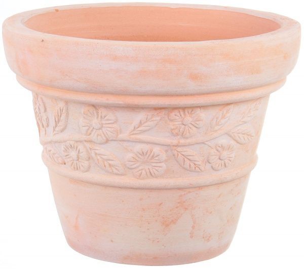 Кашпо Viet Thanh Ceramic флора 29х22 см VT.10200-3 круглый терракотовый 