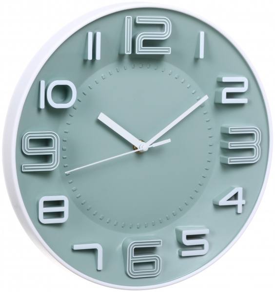 Часы настенные Pastel Collection 28x28x3,9 см зеленый