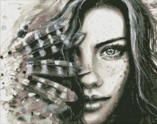 Алмазная мозаика Выразительный взгляд 40х50 см Идейка 