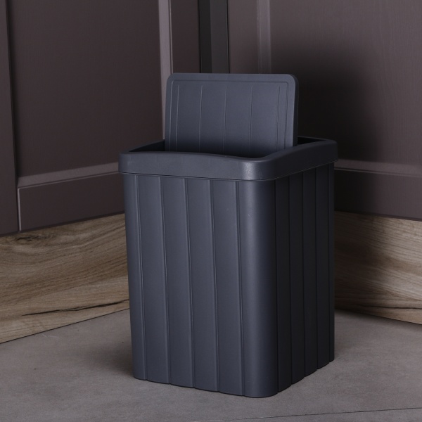 Відро для сміття RIO 205х205х280 мм 10 л графітовий