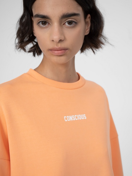 Світшот 4F 4FSS23TSWSF251-70S р. XS помаранчевий