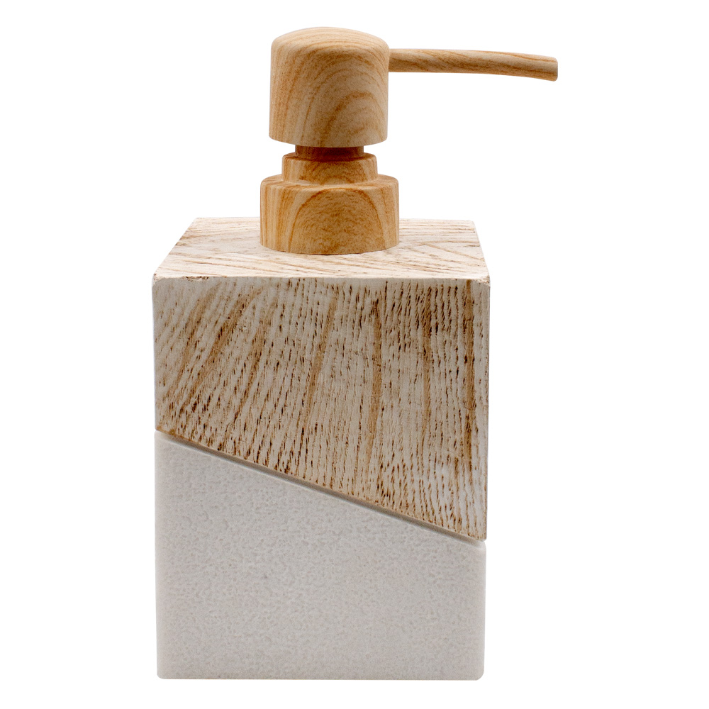 Дозатор для жидкого мыла Trento Lattico белый/бежевый