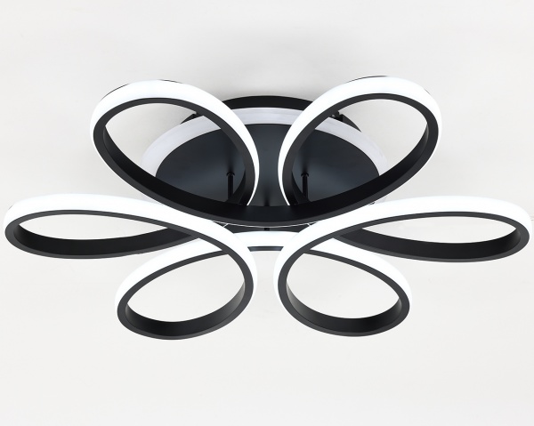 Світильник світлодіодний Hopfen з пультом ДК 110 Вт чорний 3000-6500 К GEMINI 110W BK-RGB 