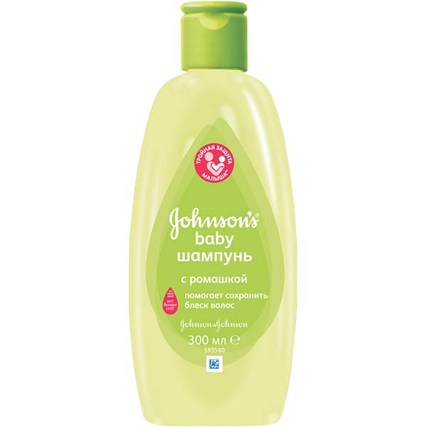 Шампунь дитячий Johnson's Baby з ромашкою 300 мл