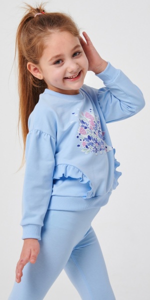 Джемпер для девочки Smil р.110 голубой 