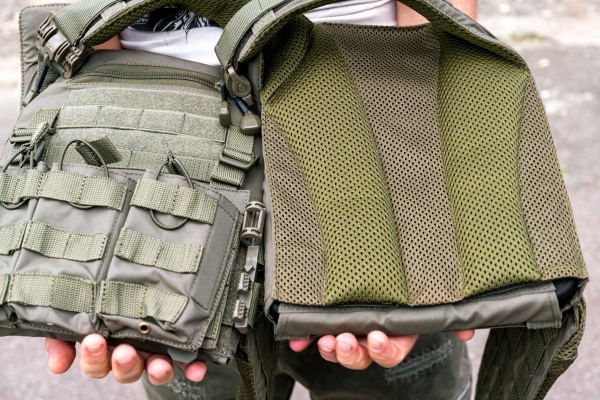 Плитоноска UKRTAC з системою швидкого скидання (Khaki), ткань Cordura 500 