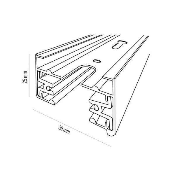 Шинопровід 1-фазний 4144 TK Lighting 100 см білий 