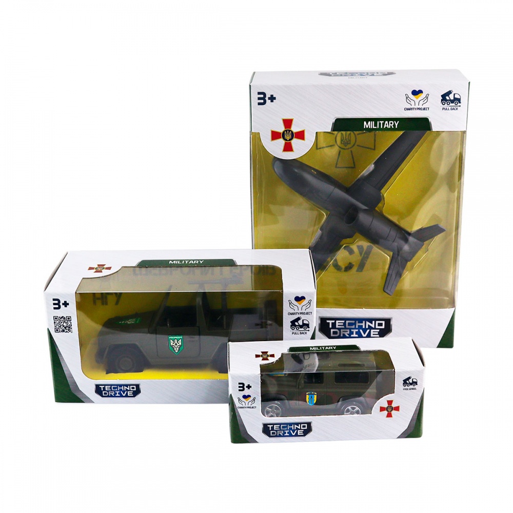 Міні-модель TechnoDrive 1:32 Шеврони Героїв S2 в асортименті 250350W2