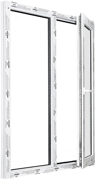 Вікно поворотно-відкидне ALMplast 60 1200x1400 мм праве однокамерний склопакет 24 мм