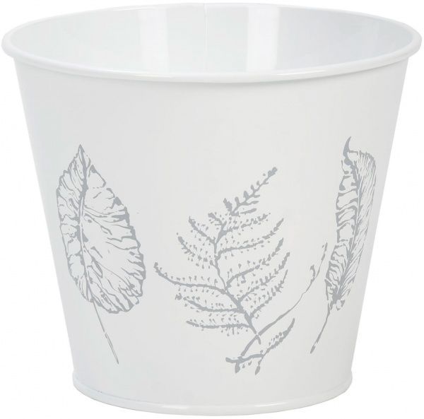 Кашпо декоративне Листя біле 2 л METID