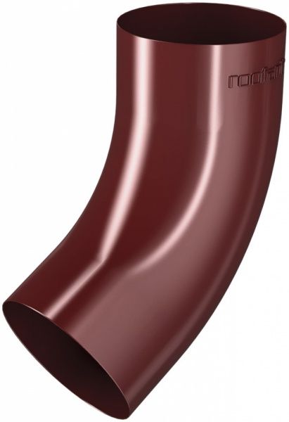 Колено трубы ROOFART 87 мм красный 